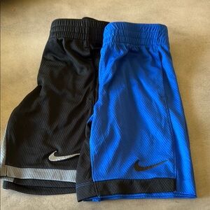 Nike Black and Blue Performance Shorts